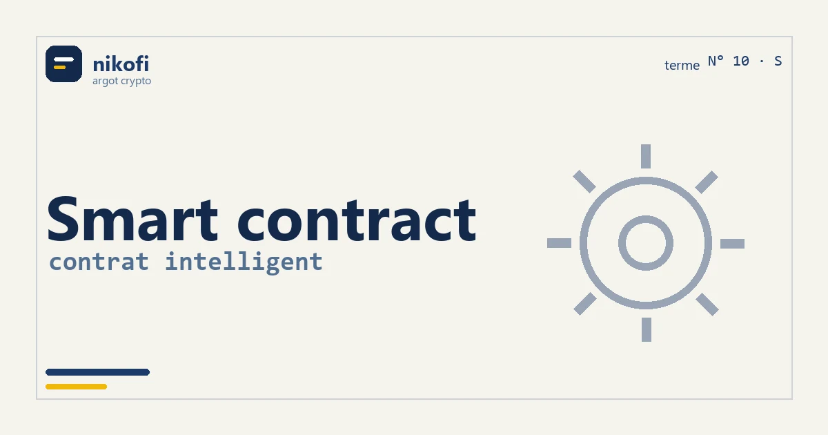 Le smart contract, comme un distributeur automatique : on insère la monnaie, on appuie, et dès que les conditions sont réunies ça s'exécute tout seul