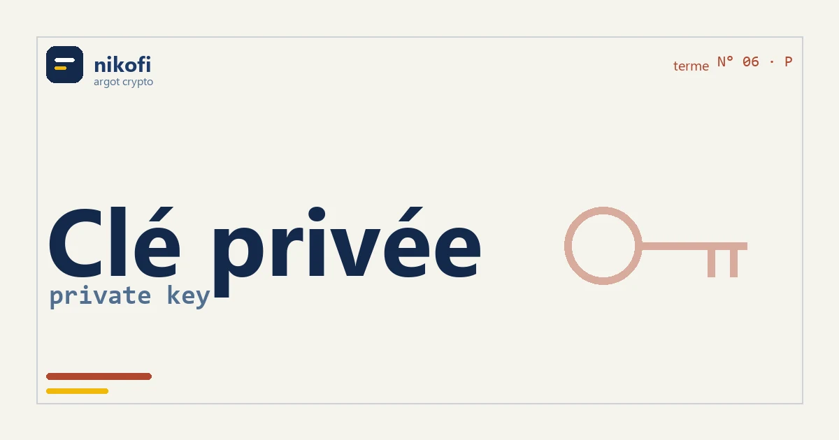Clé privée et phrase secrète : l'unique clé de vos cryptos, perdue personne ne peut la retrouver